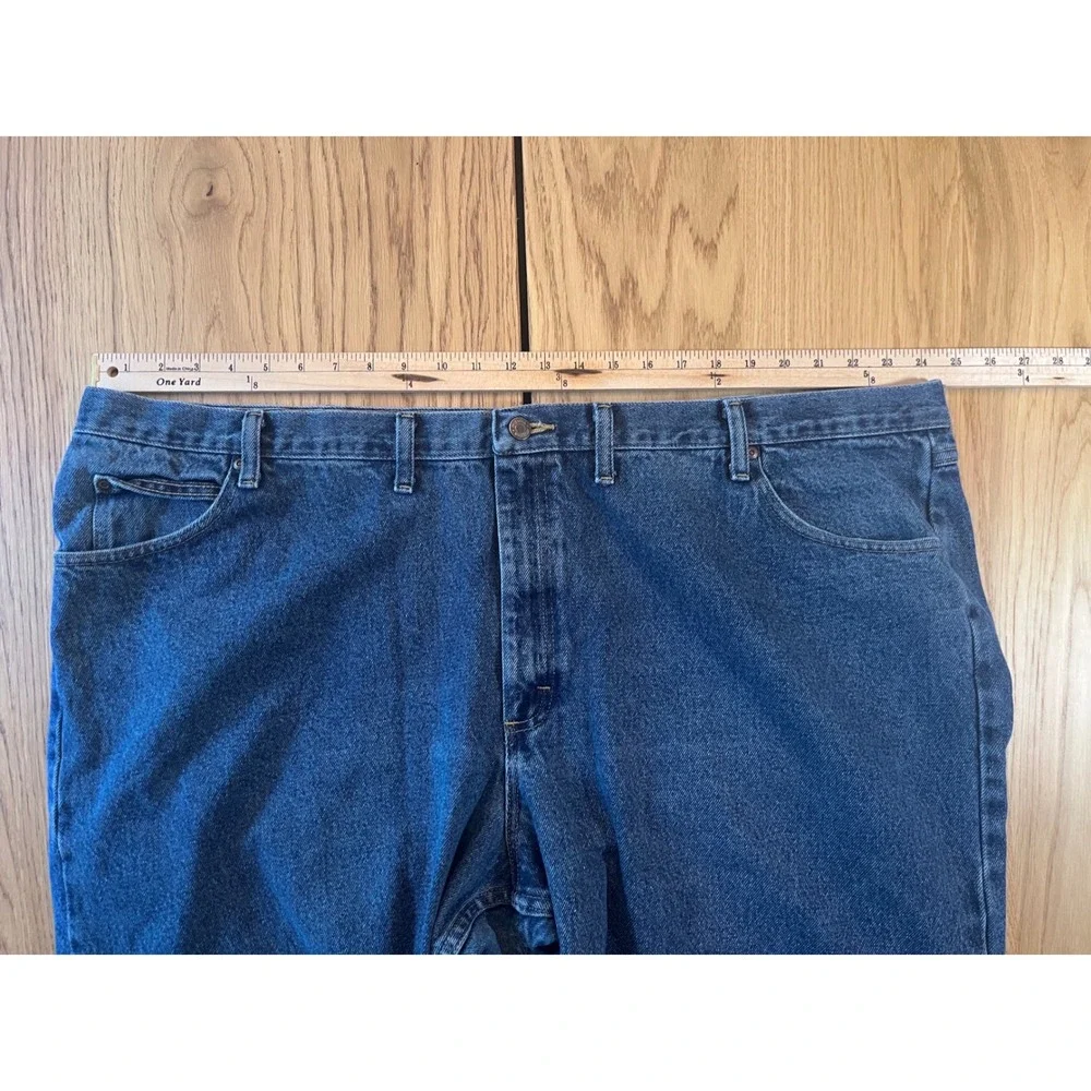 Wrangler Relaxed Fit Jeans Mens 50x30 Blue Denim Classic Workwear Cowboy